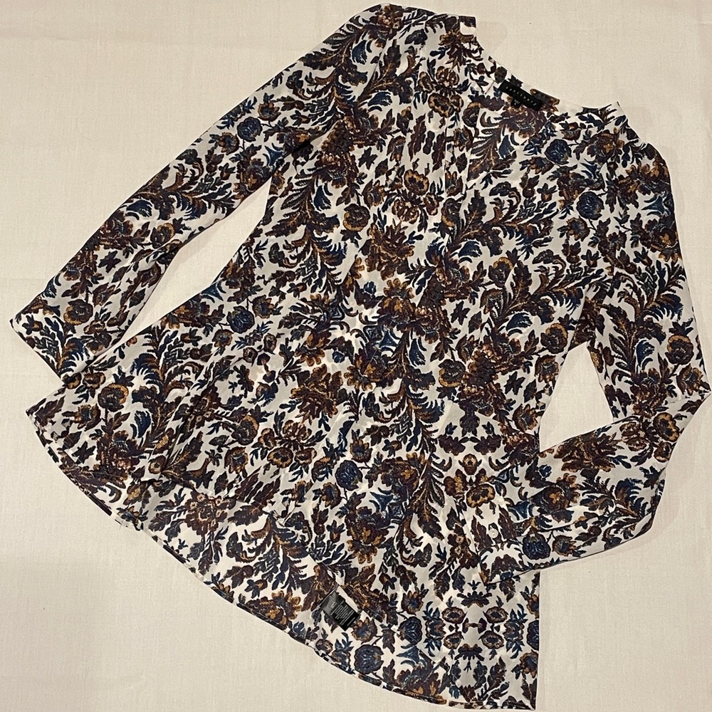 Sanctuary Blue and Brown Paisley Blouse
